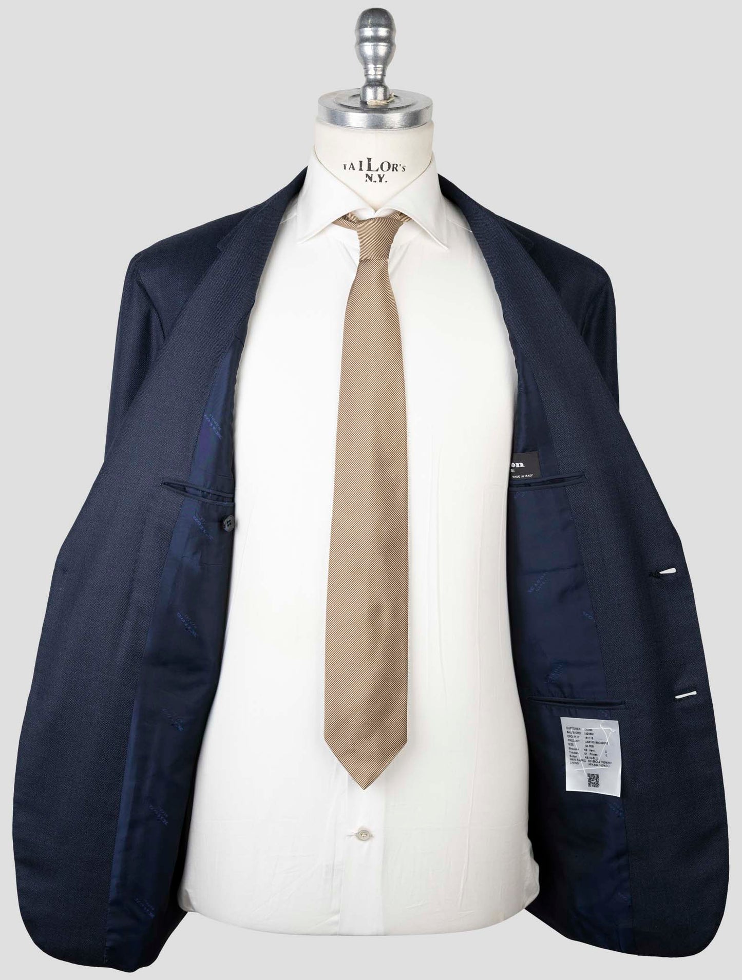 Kiton Blue Virgin Wool Suit