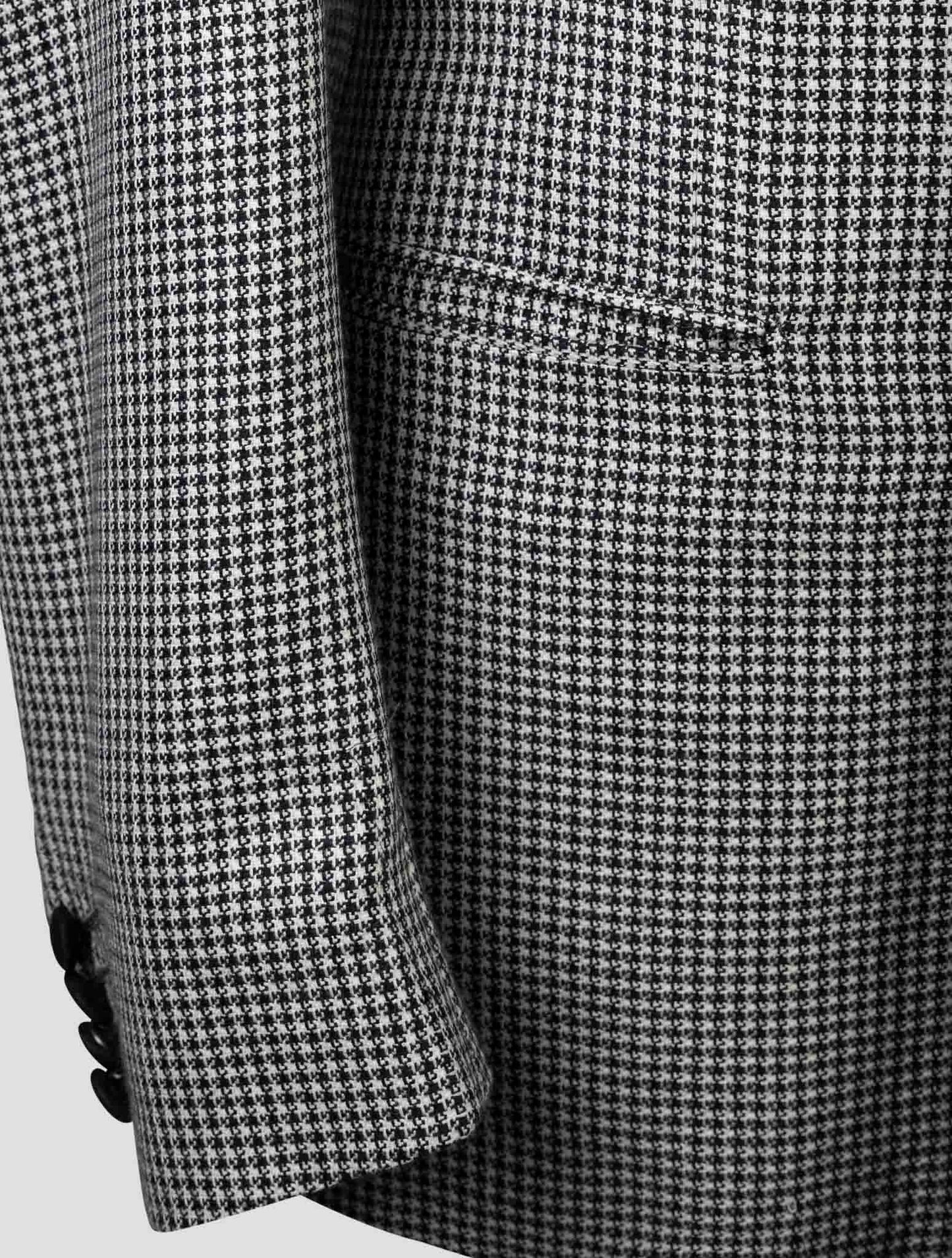 Kiton Black White Cashmere Silk Linen Smoking Blazer