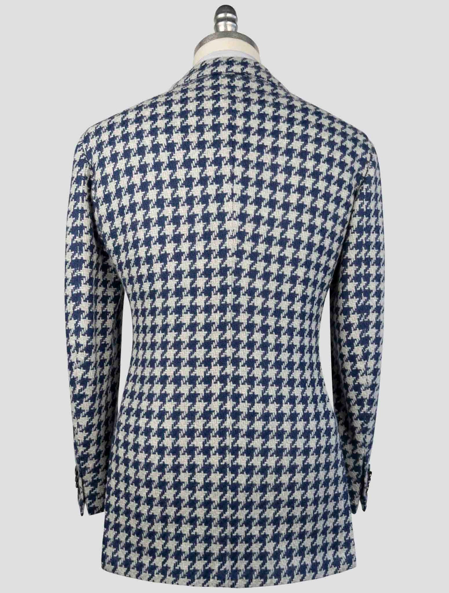 Kiton Blue White Cashmere Blazer