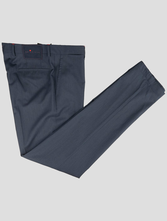 Kiton Blue Wool Pants
