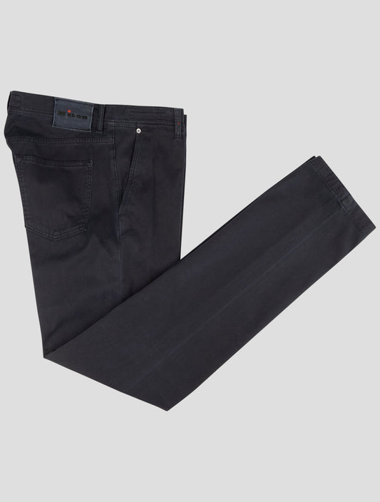 Kiton Blue Cotton Ea Pants