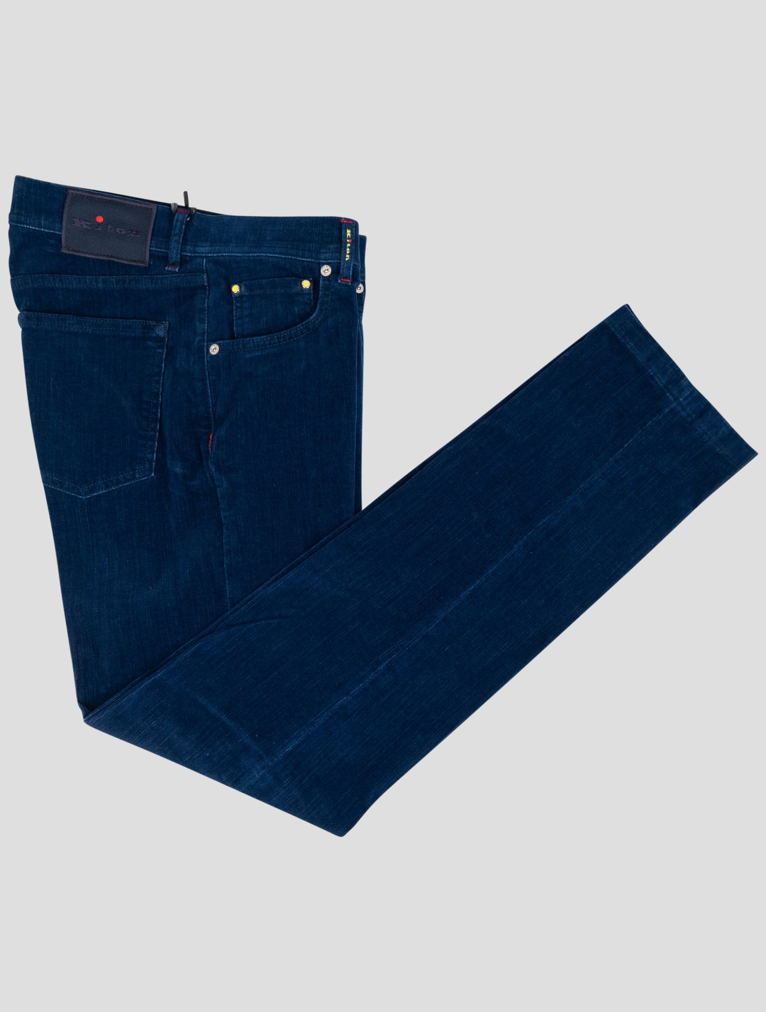 Kiton Blue Cotton Ea Pants