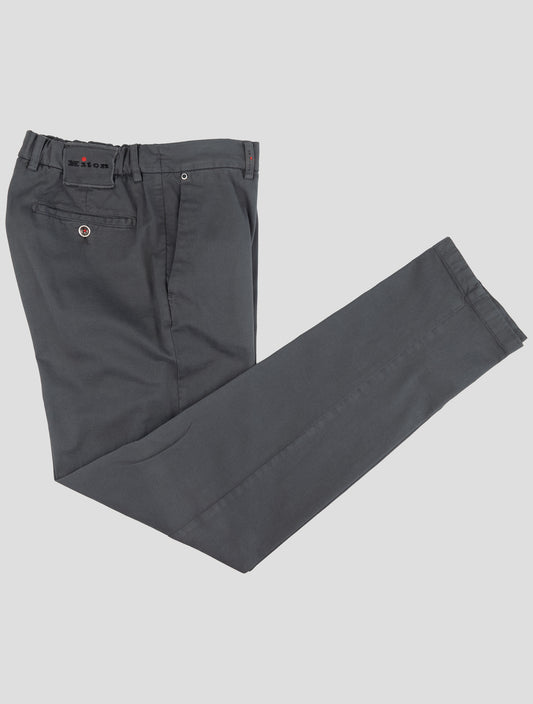 Kiton Gray Cotton Cashmere Ea Pants