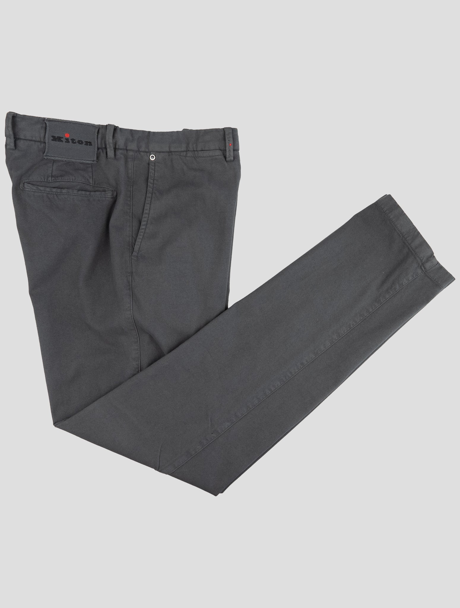 Kiton Gray Cotton Ea Jeans