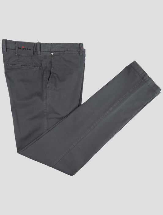 Kiton Gray Cotton Ea Pants
