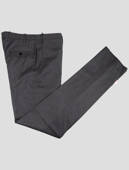 Kiton Gray Wool Dress Pants