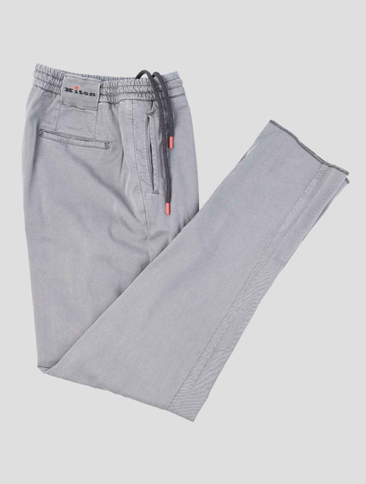 Kiton Gray Lyocell Ea Pants