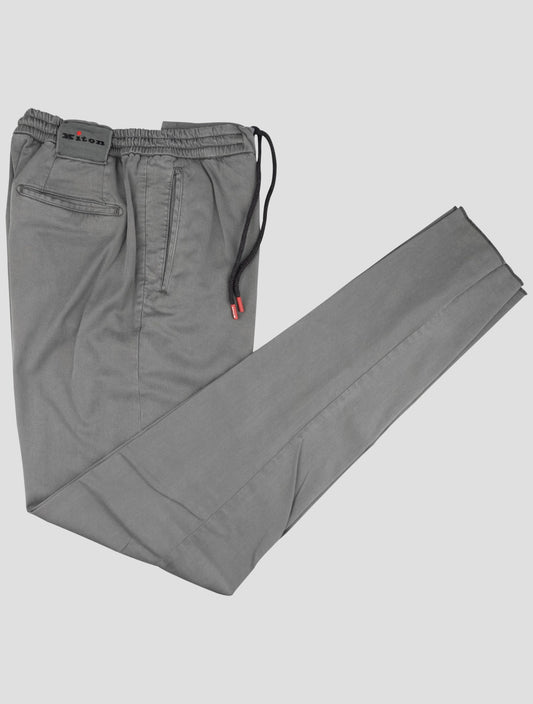 Kiton Gray Lyocell Ea Pants