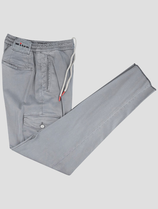Kiton Gray Lyocell Ea Cargo Pants