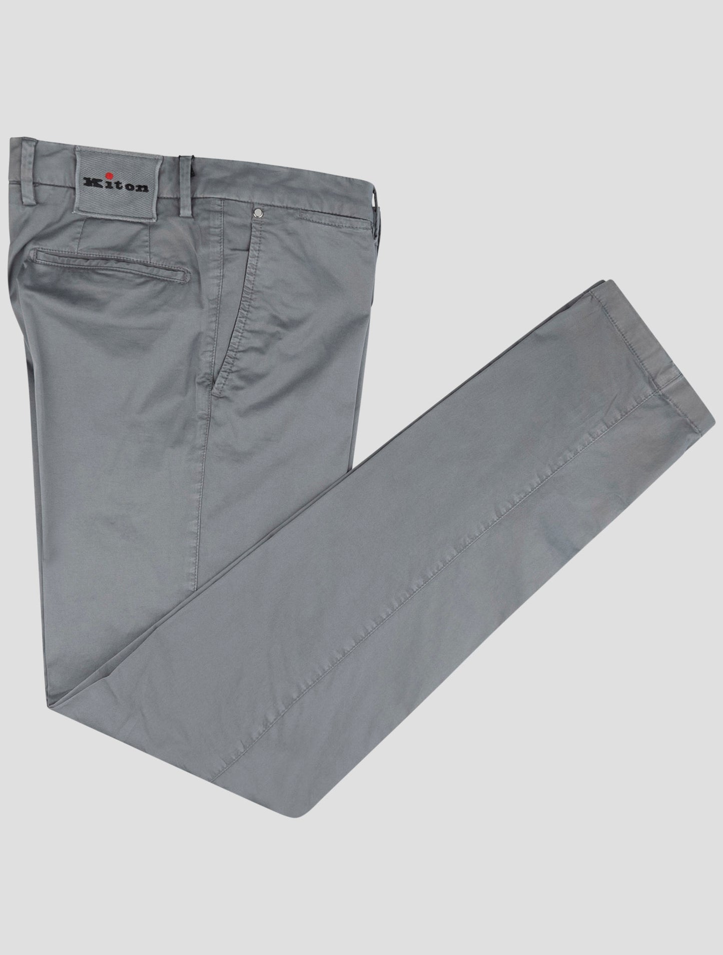 Kiton Gray Cotton Ea Pants