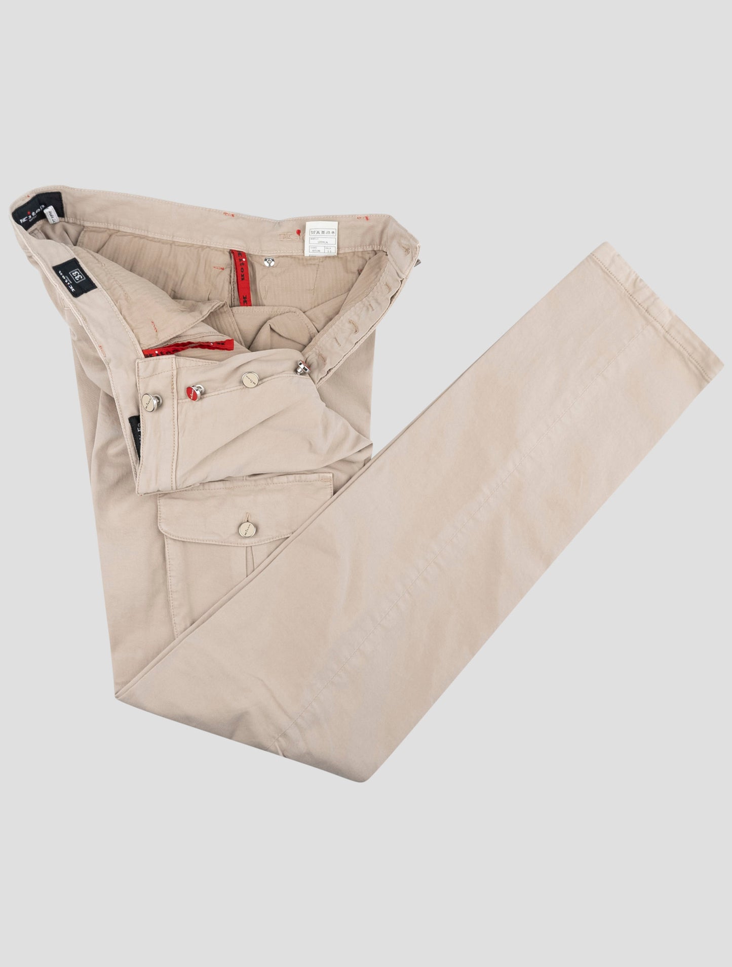Kiton Beige Cotton Ea Cargo Pants