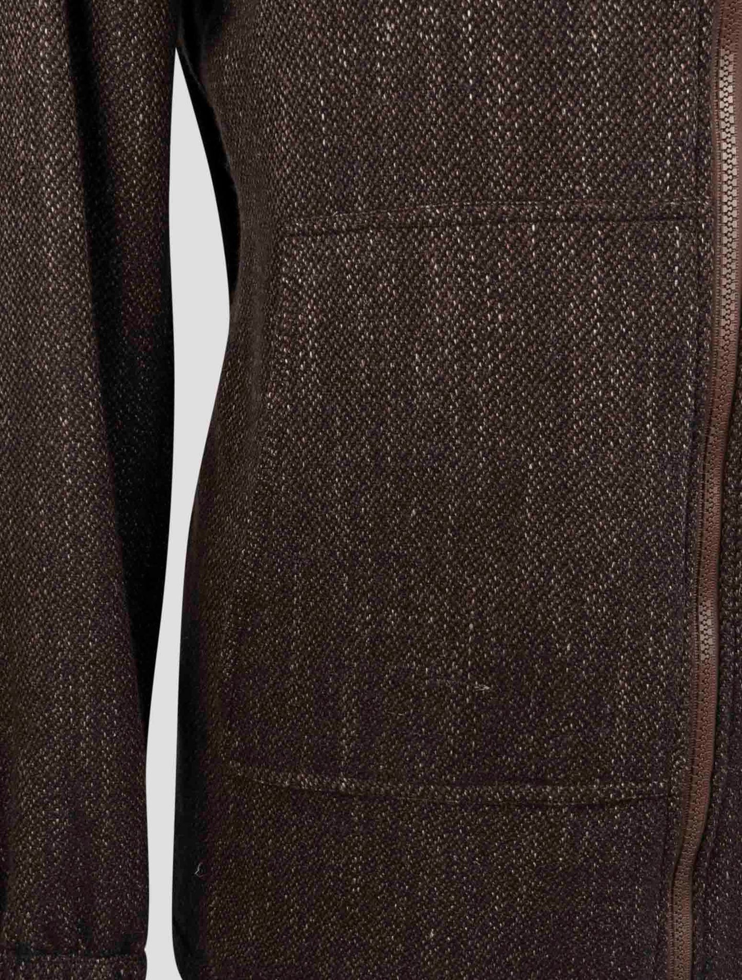 Kiton Brown Cashmere Virgin wool Silk Linen Shirt Umbi