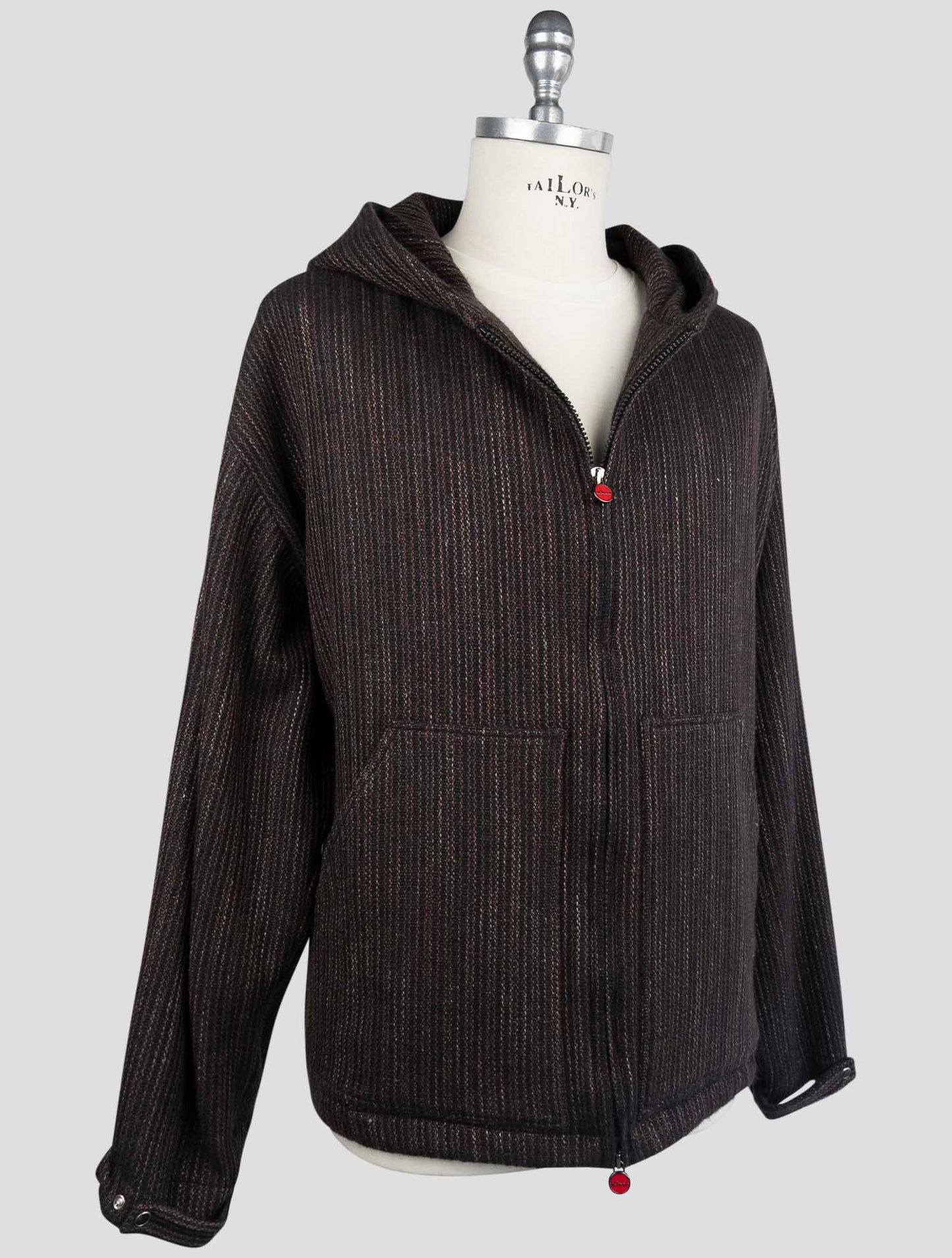 Kiton Brown Cashmere Virgin wool Silk Linen Sweater