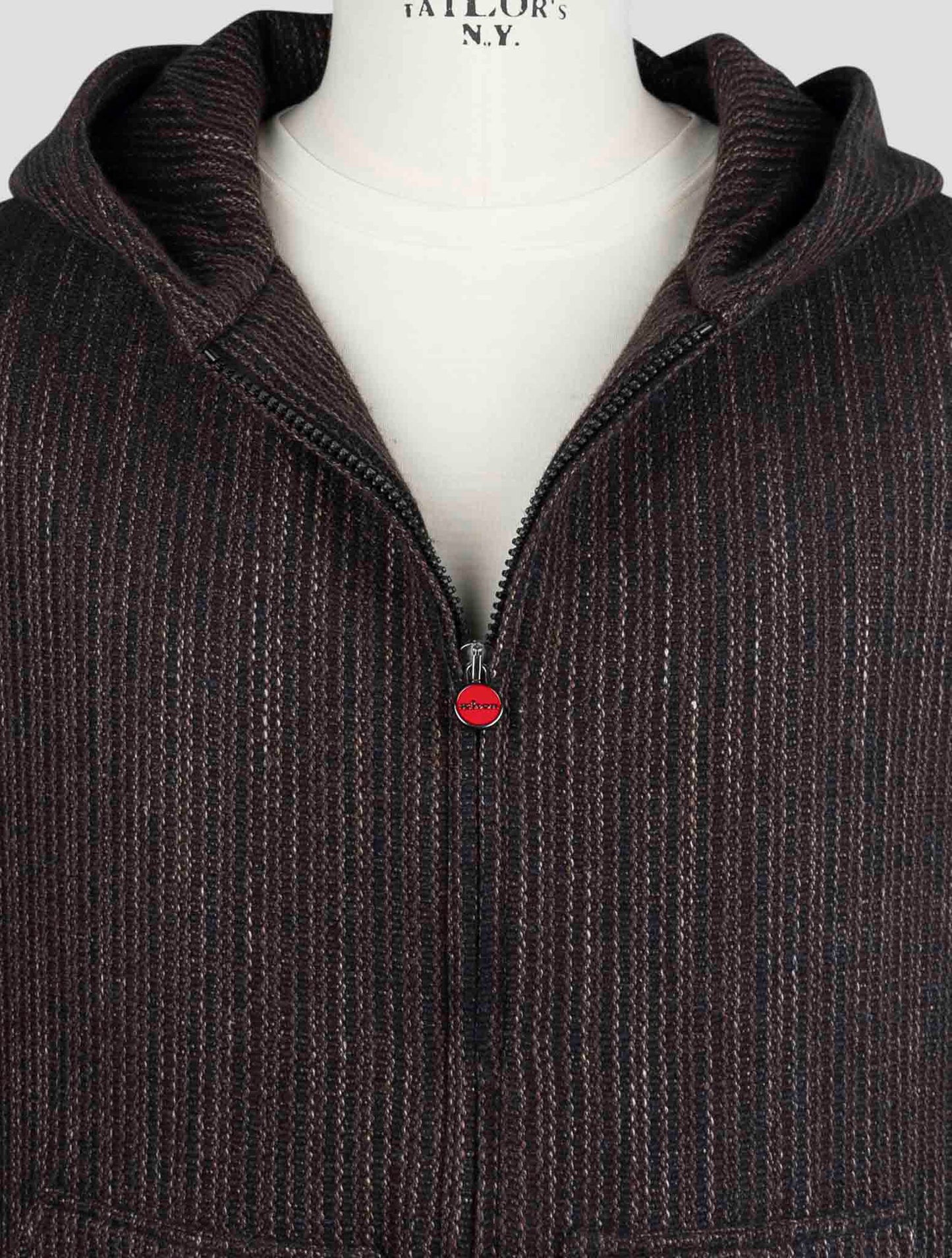 Kiton Brown Cashmere Virgin wool Silk Linen Sweater