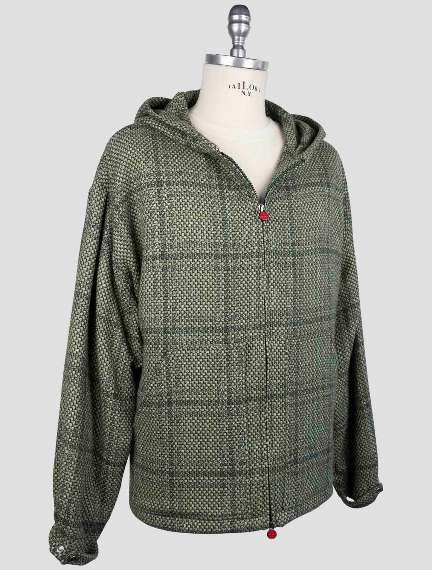 Kiton Green Cashmere Virgin wool Silk Linen Sweater
