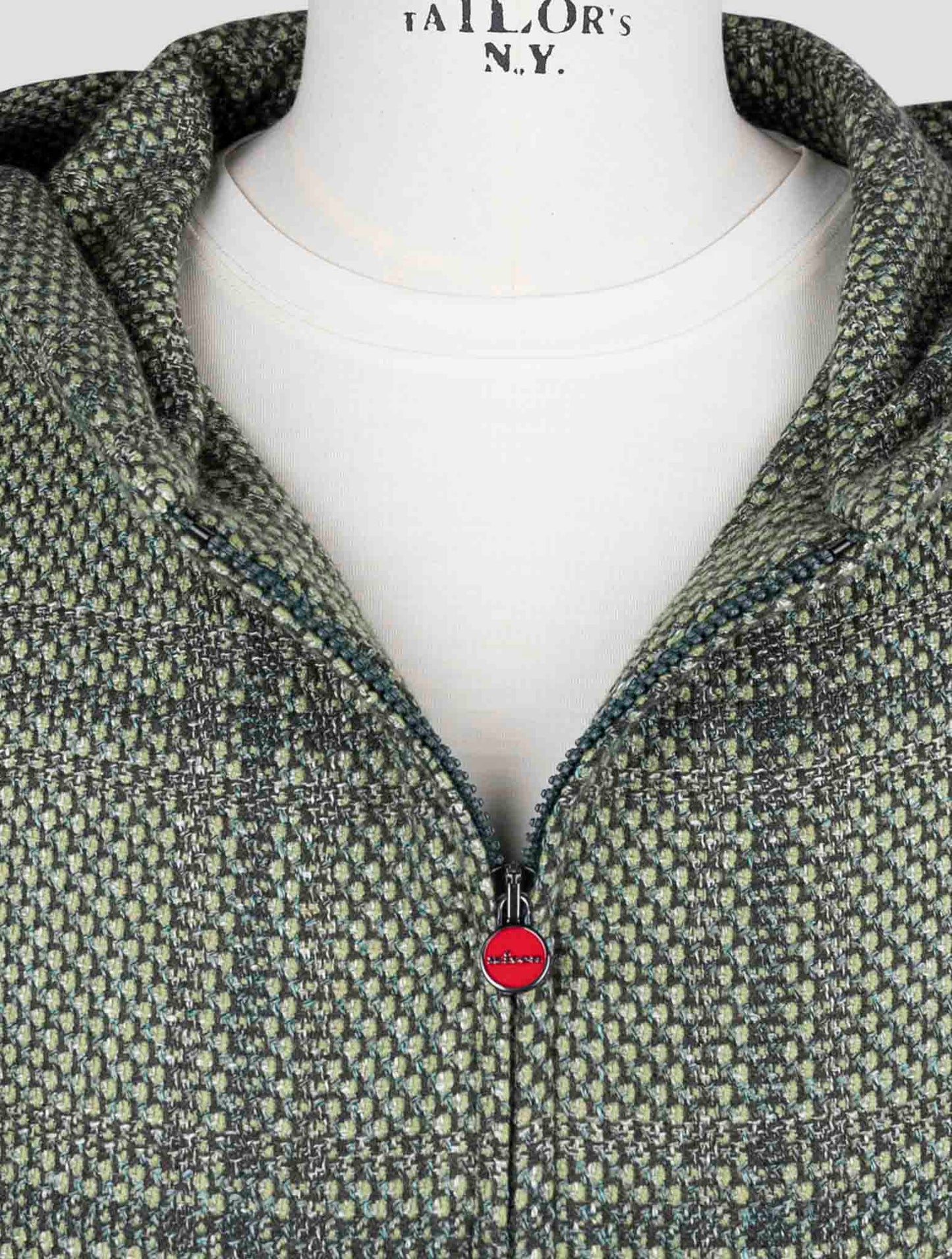 Kiton Green Cashmere Virgin wool Silk Linen Sweater