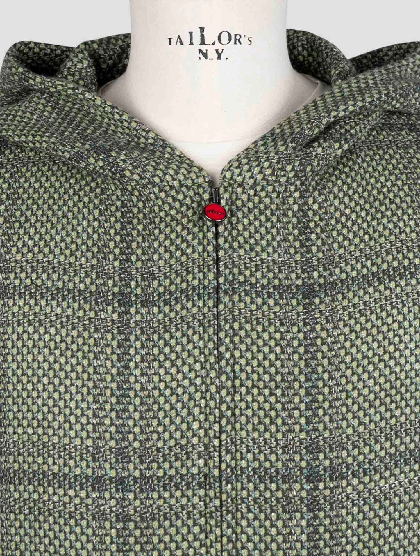 Kiton Green Cashmere Virgin wool Silk Linen Sweater