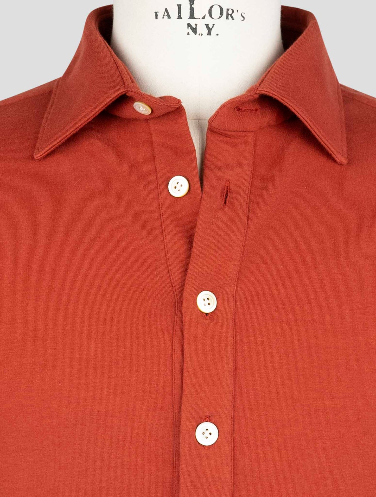 Kiton Red Cotton Ea Sweater Polo