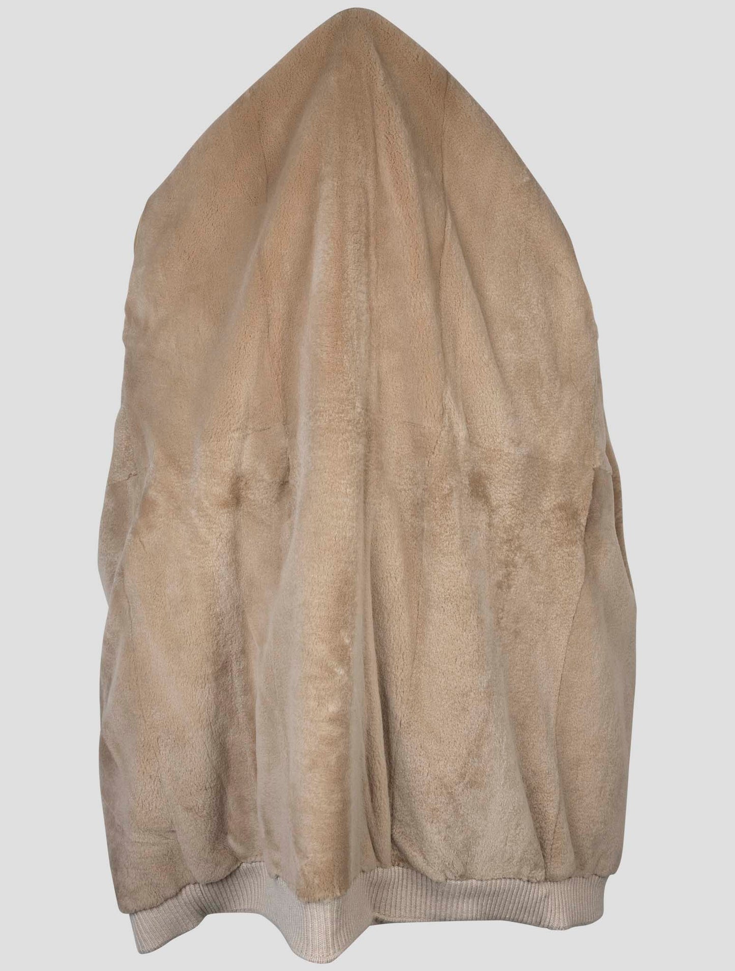 kiton Beige  Cashmere Mink Fur Overcoat