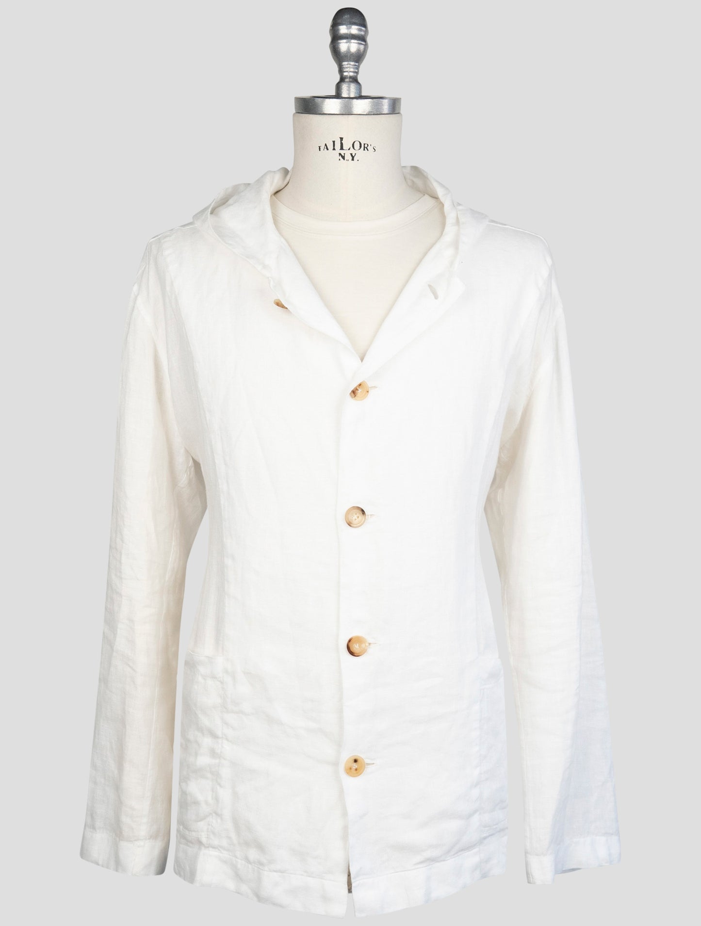 kiton White Linen Shirt Luca