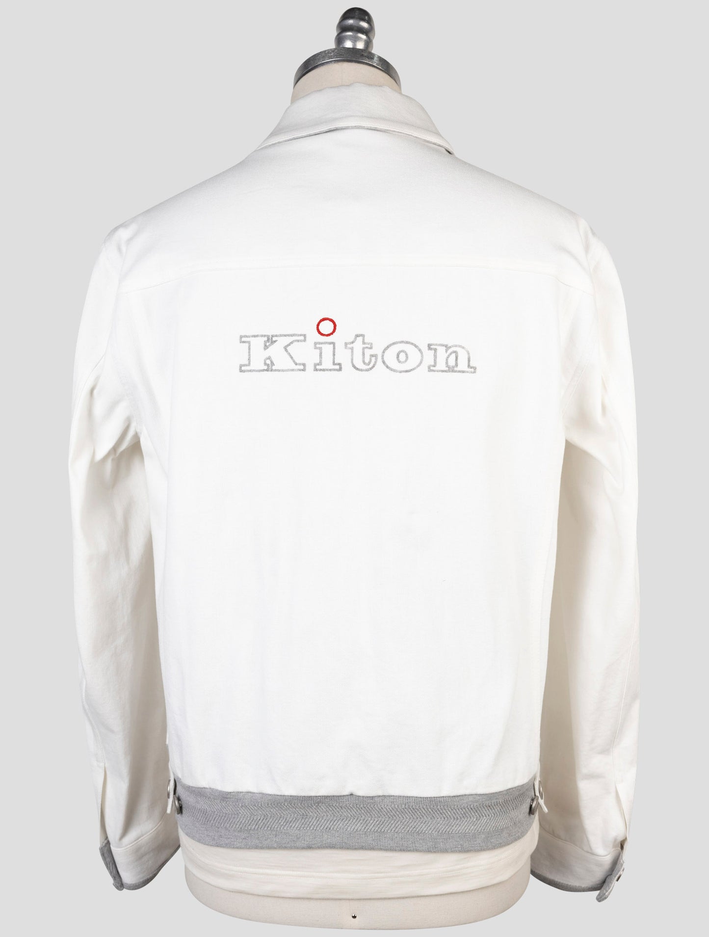 Kiton White Cotton Coat