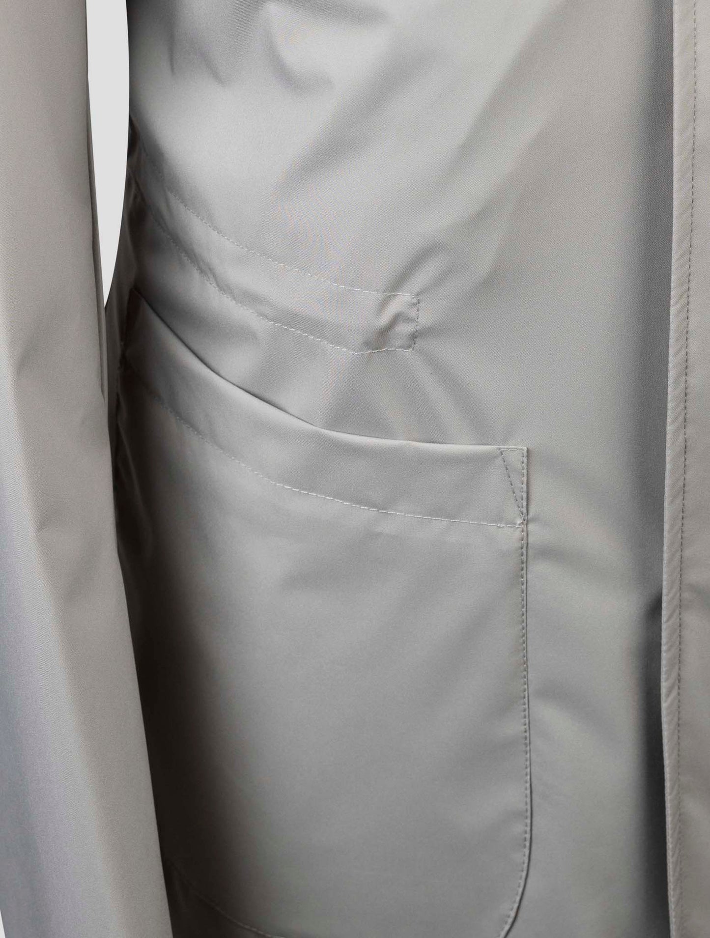 Kiton Gray Pl Pu Coat