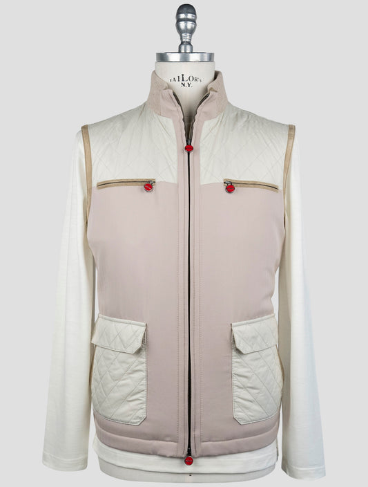 Kiton Beige Wool Ea Gilet