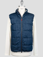 Kiton Blue Cotton Gilet