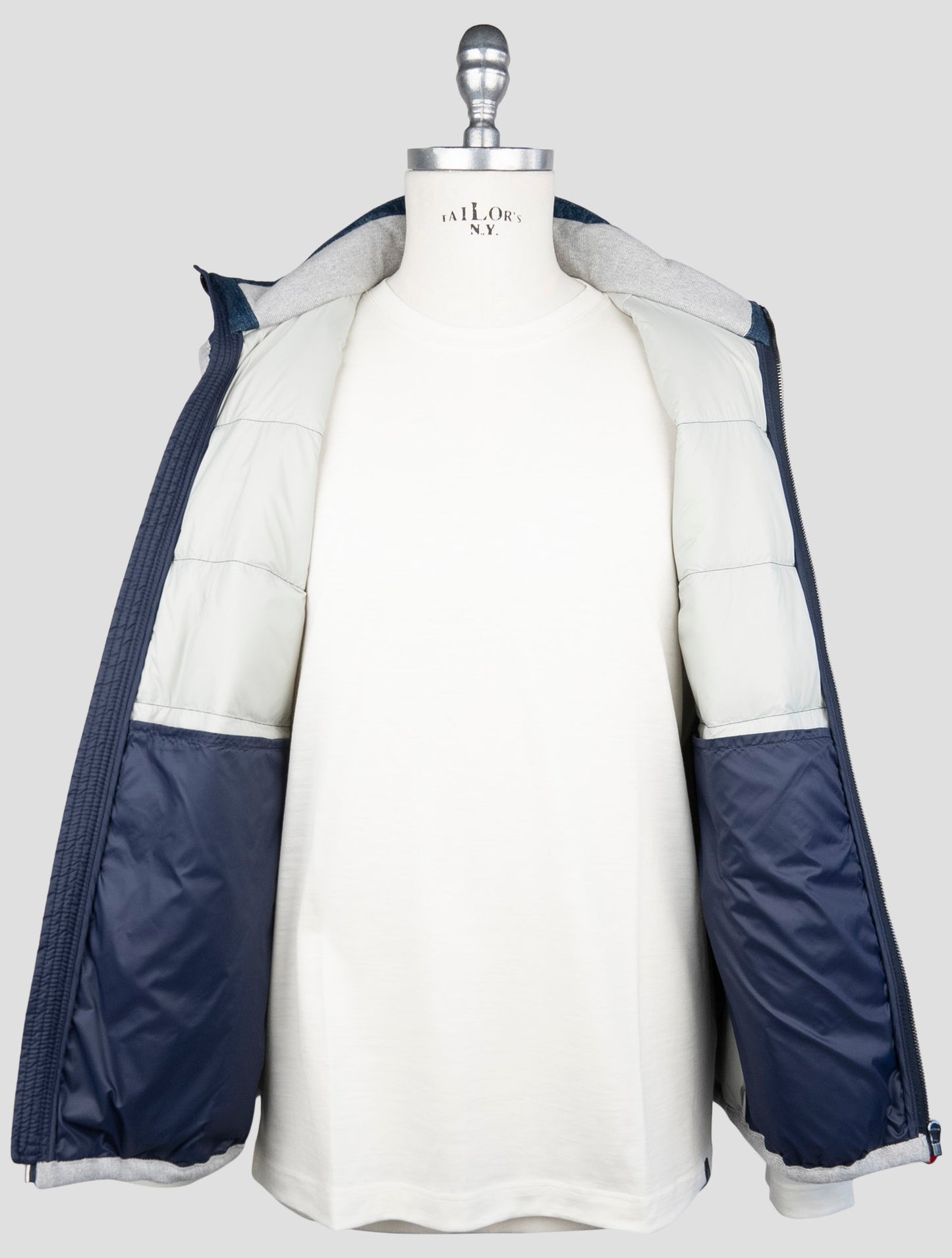 Kiton Blue Cotton Gilet