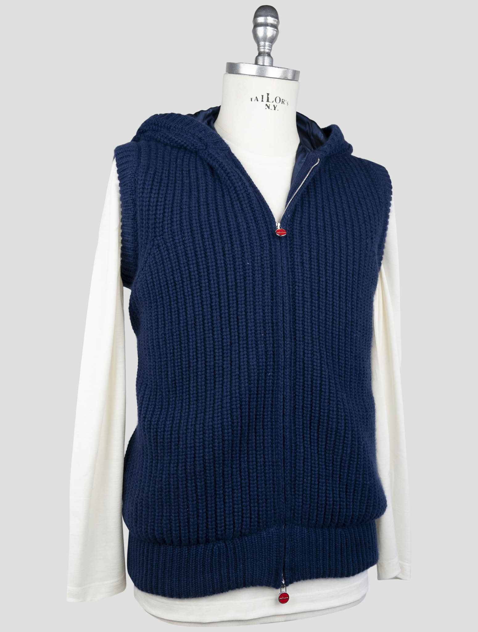 Kiton Blue Cashmere Gilet