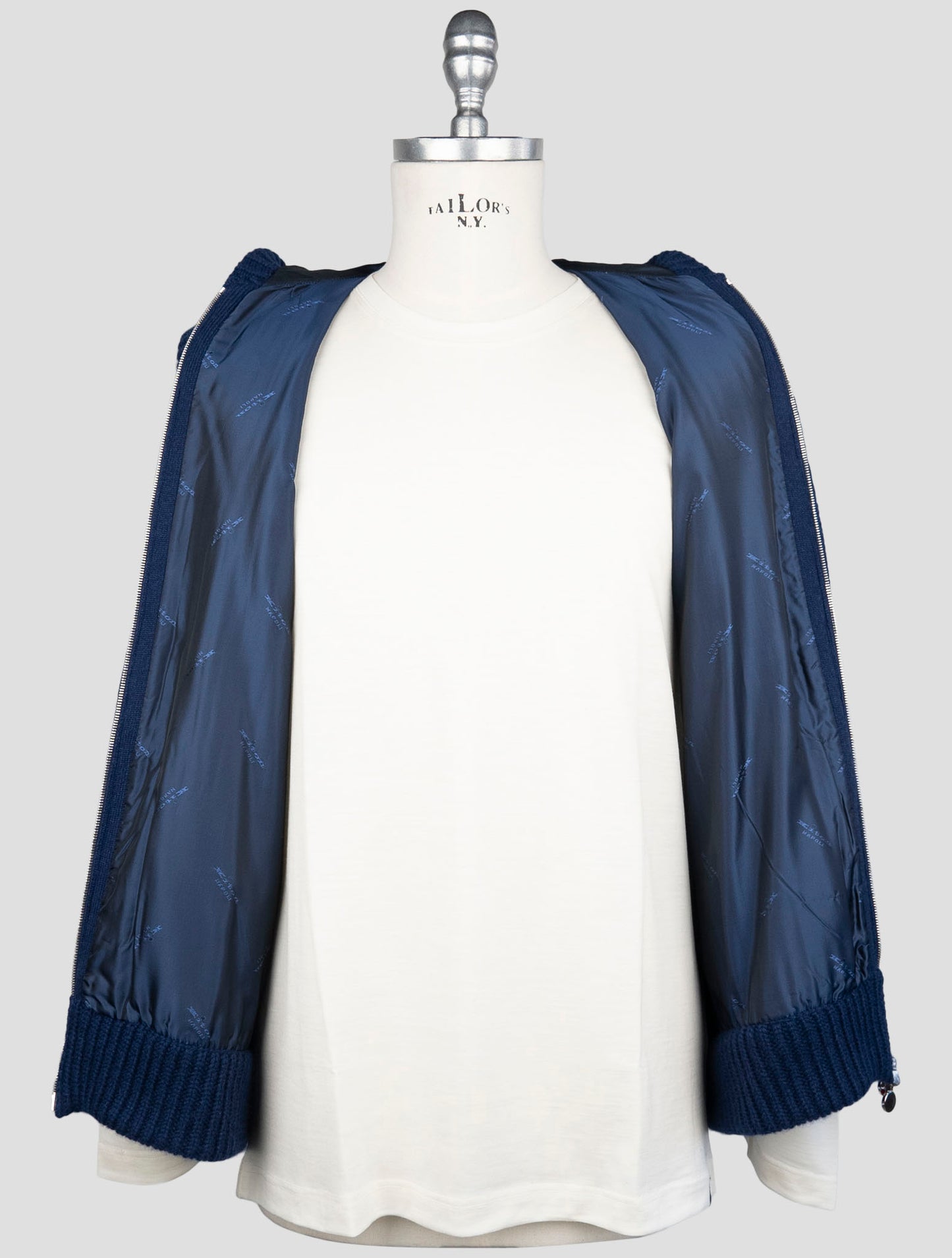 Kiton Blue Cashmere Gilet