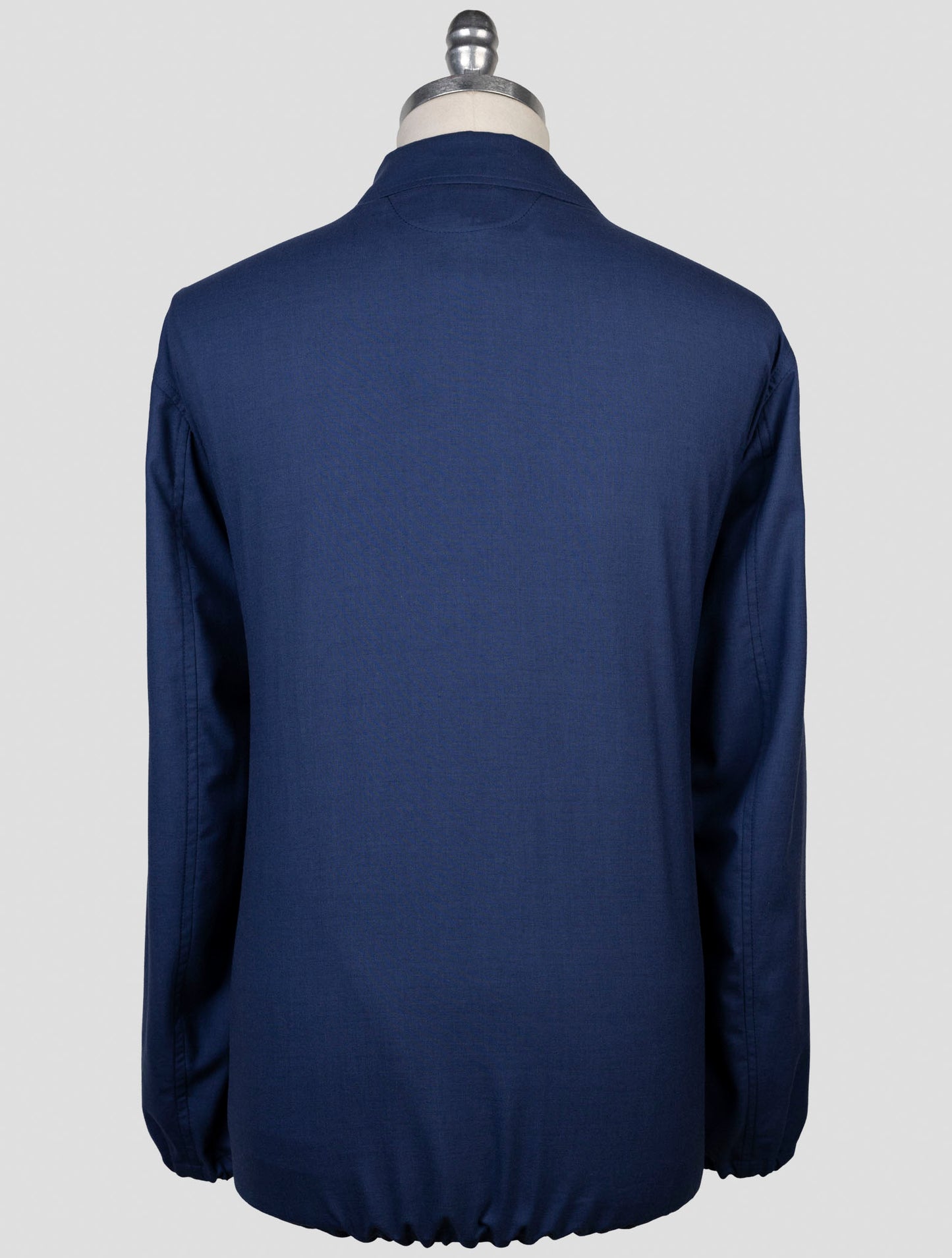 Kiton Blue Cashmere Silk Coat