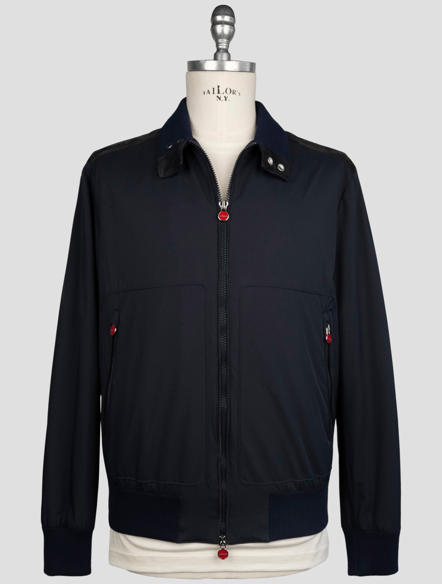 Kiton Blue Brown Pl Coat