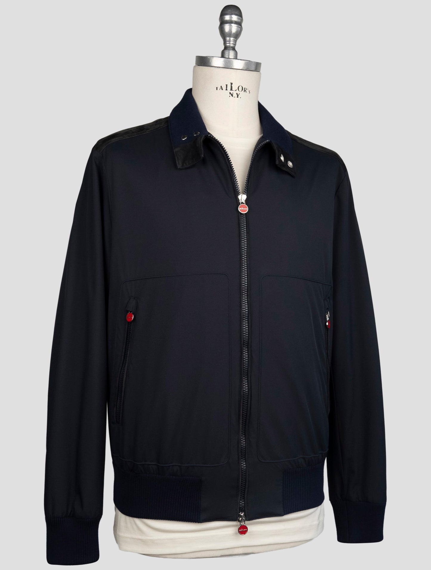 Kiton Blue Brown Pl Coat