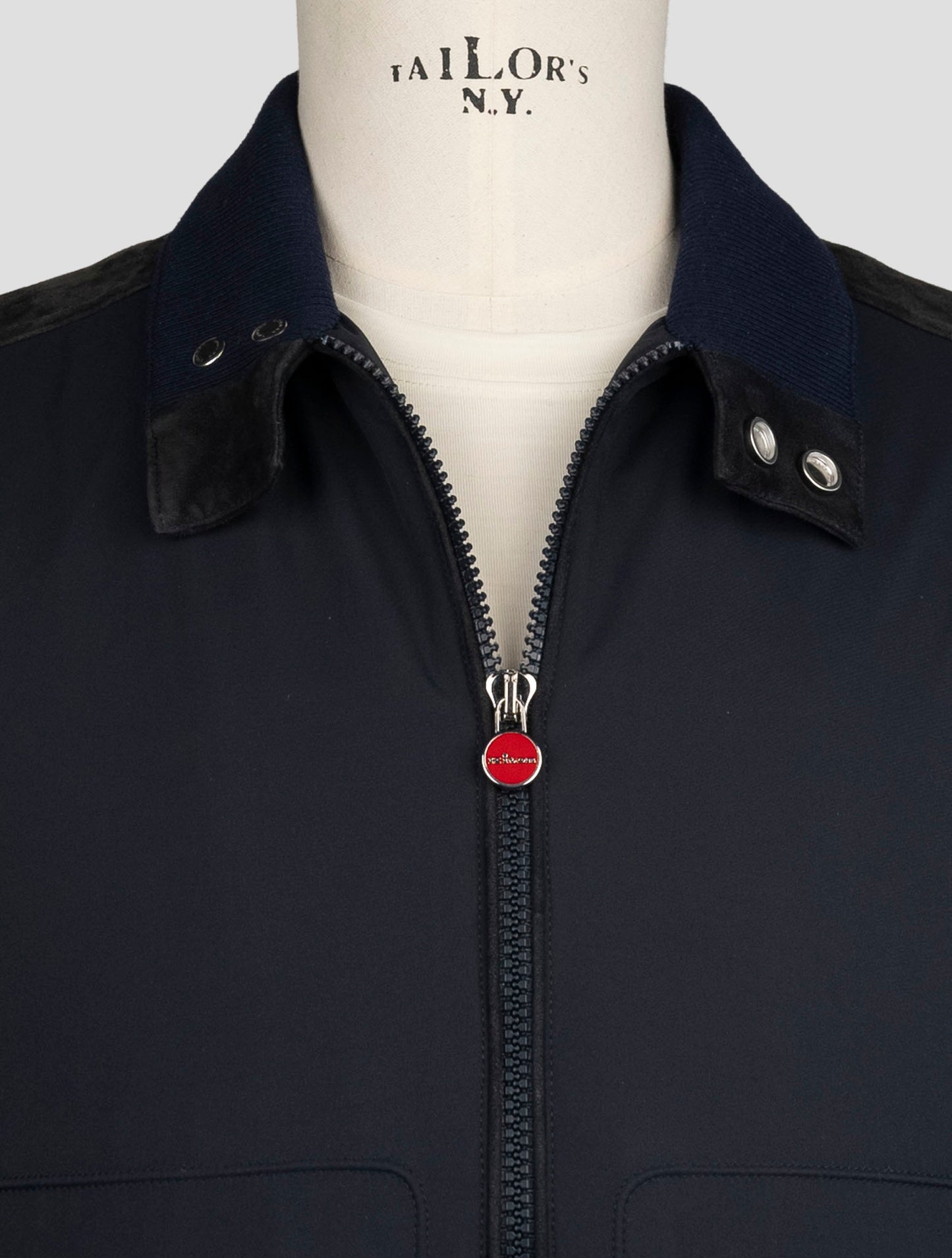 Kiton Blue Brown Pl Coat