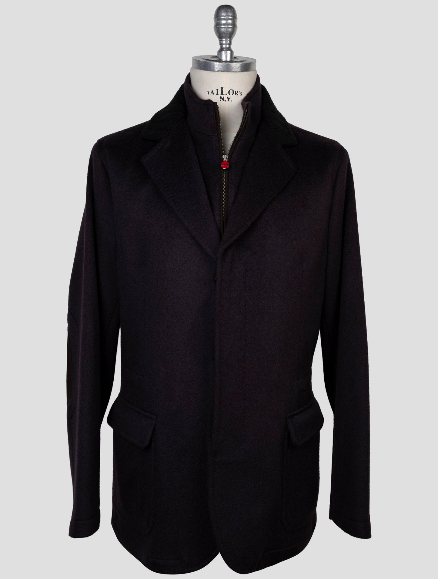 Kiton Purple Cashmere Coat