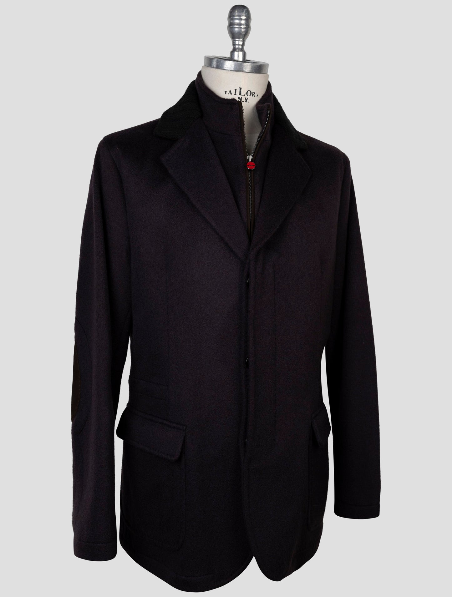 Kiton Purple Cashmere Coat