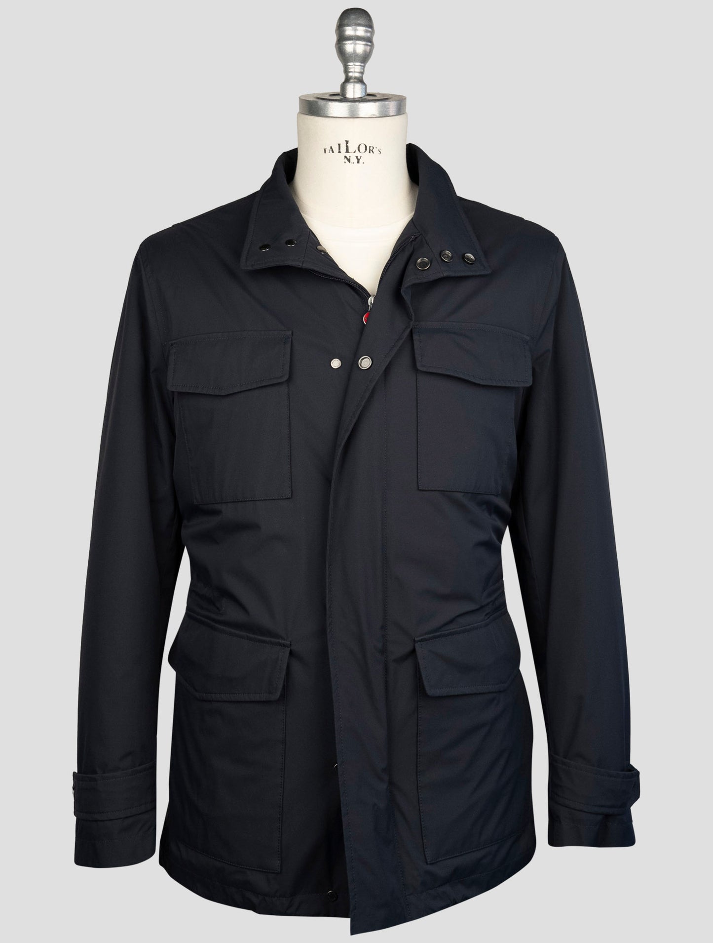 Kiton Blue Pl Coat