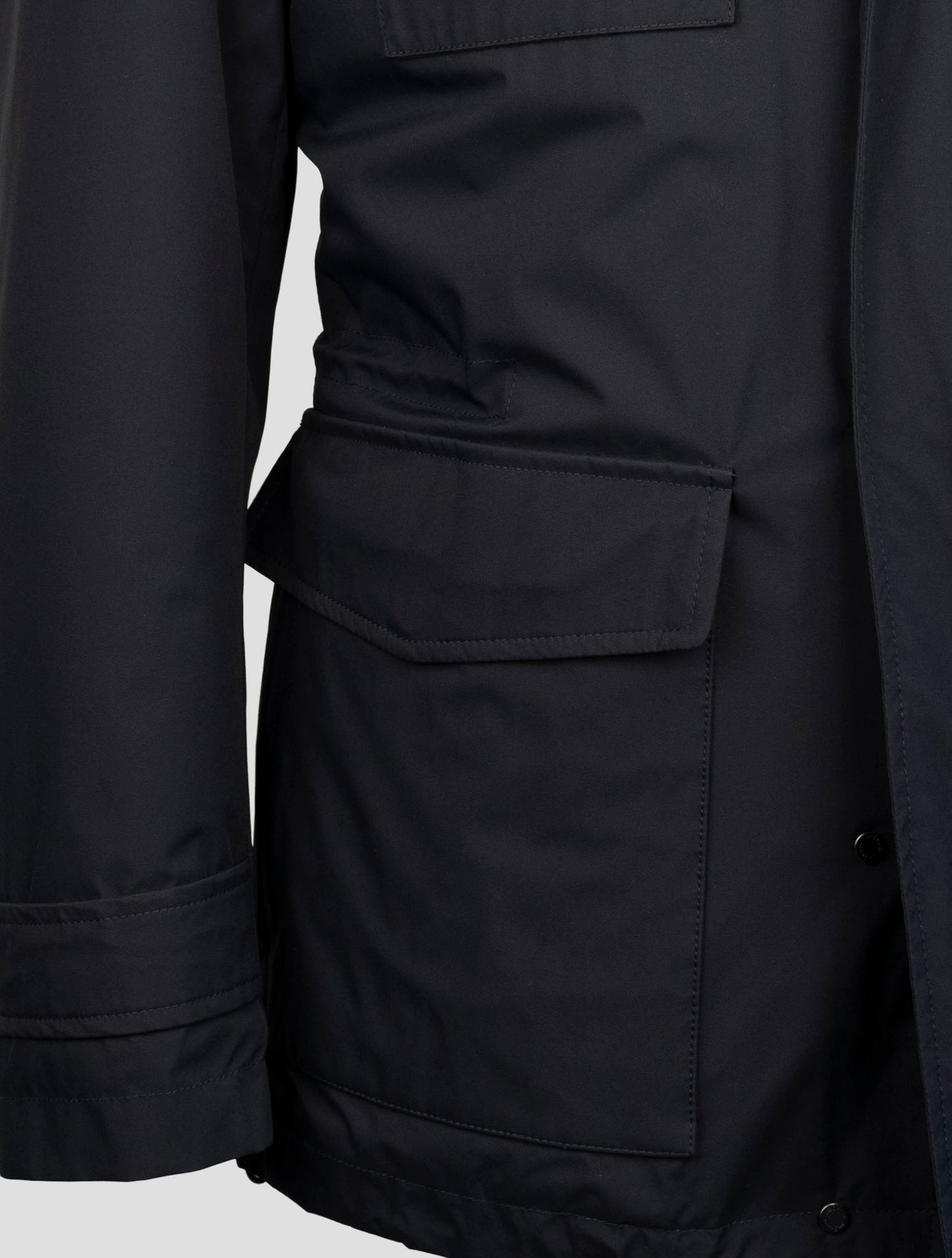 Kiton Blue Pl Coat