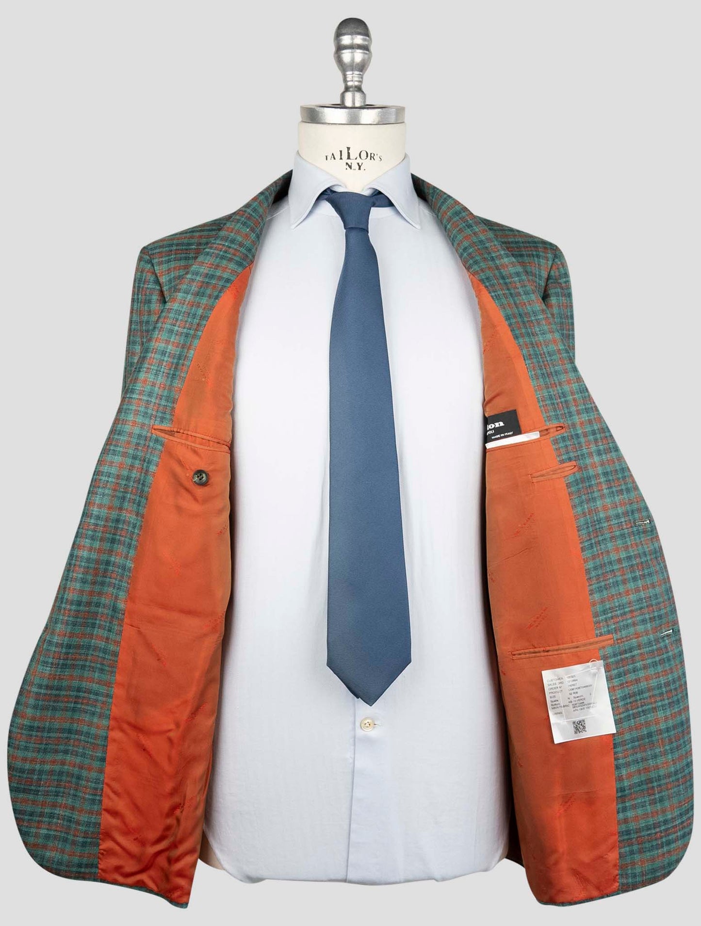Kiton Multicolor Cashmere Silk Linen
