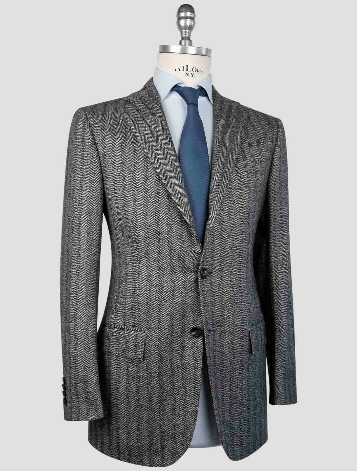Kiton Gray Cashmere Blazer