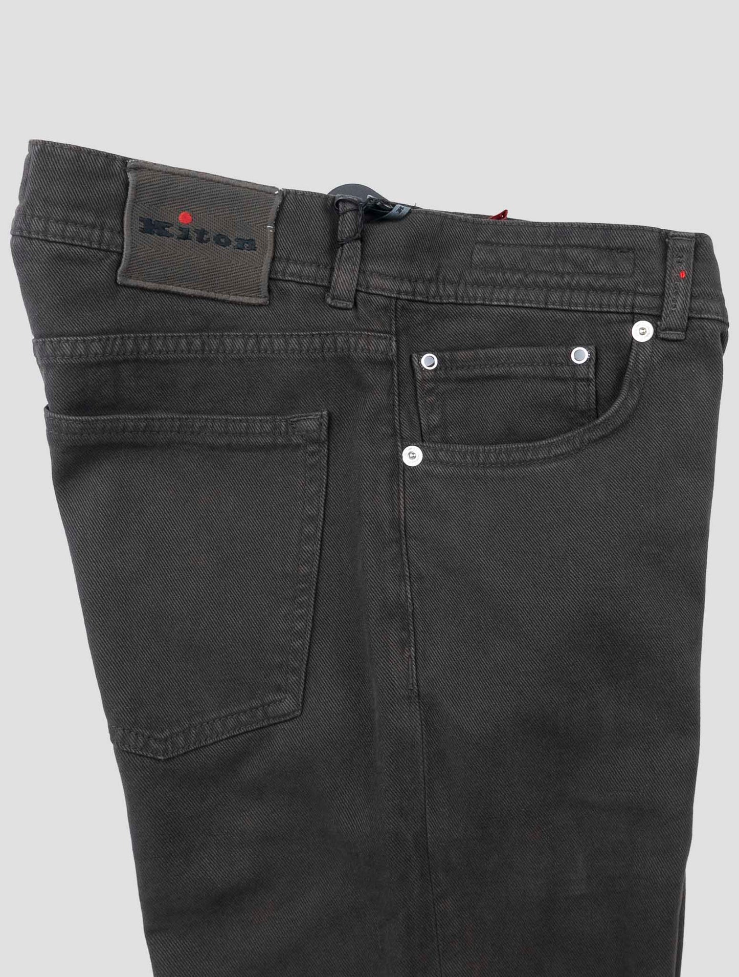 Kiton Brown Cotton Ea Jeans