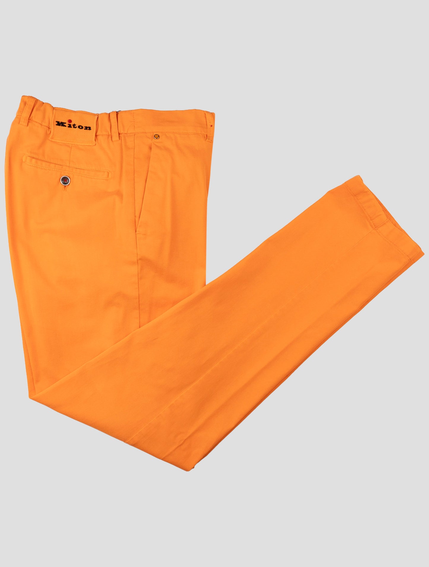 Kiton Orange Cotton Cashmere Ea Pants