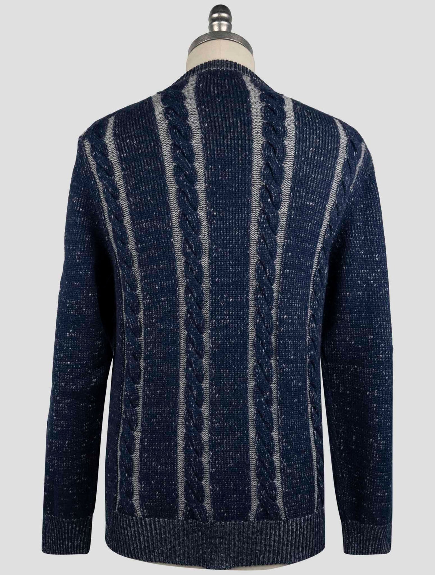 Kiton Blue Gray Cashmere Sweater Crewneck
