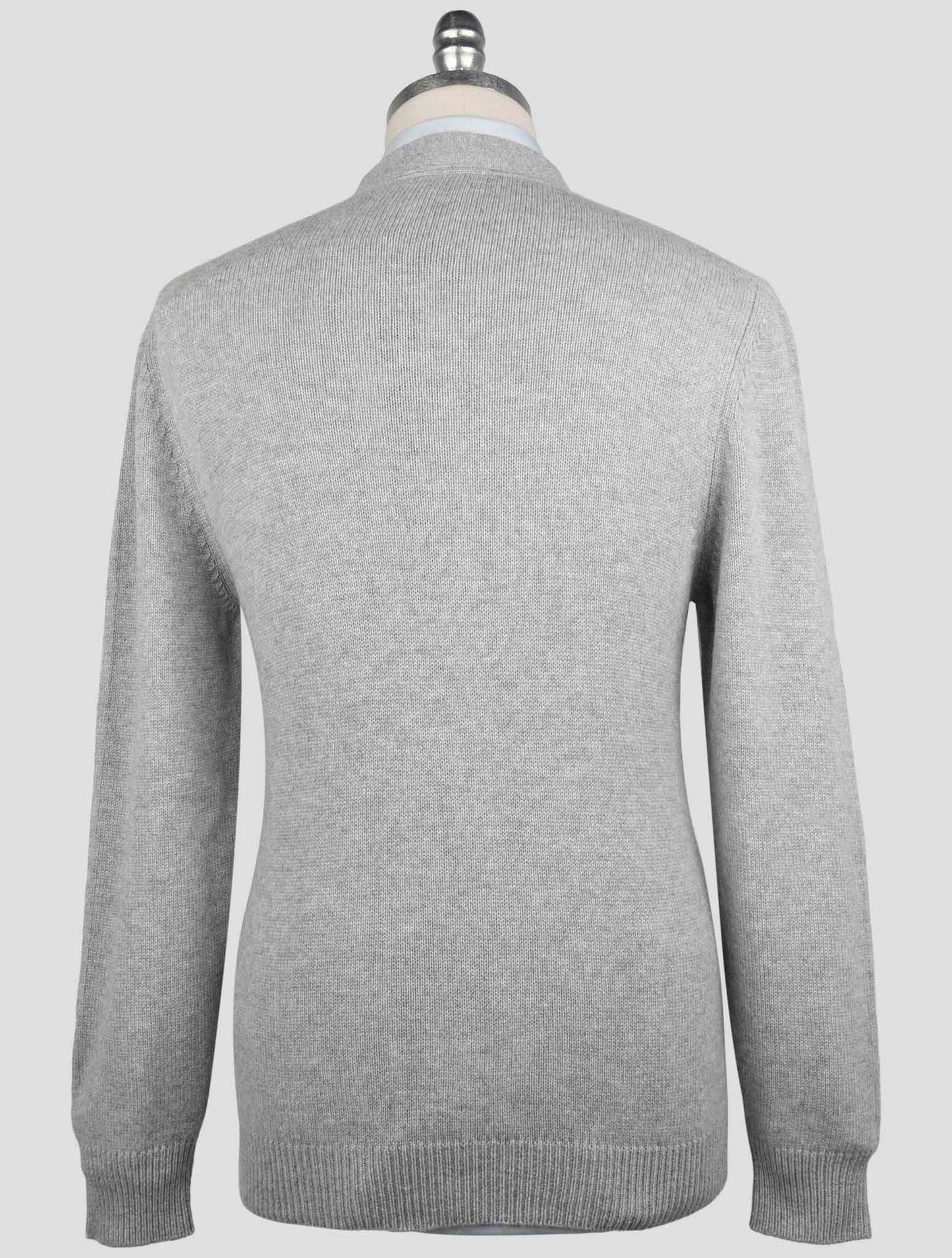 Kiton Gray Orange Cashmere Sweater Cardigan