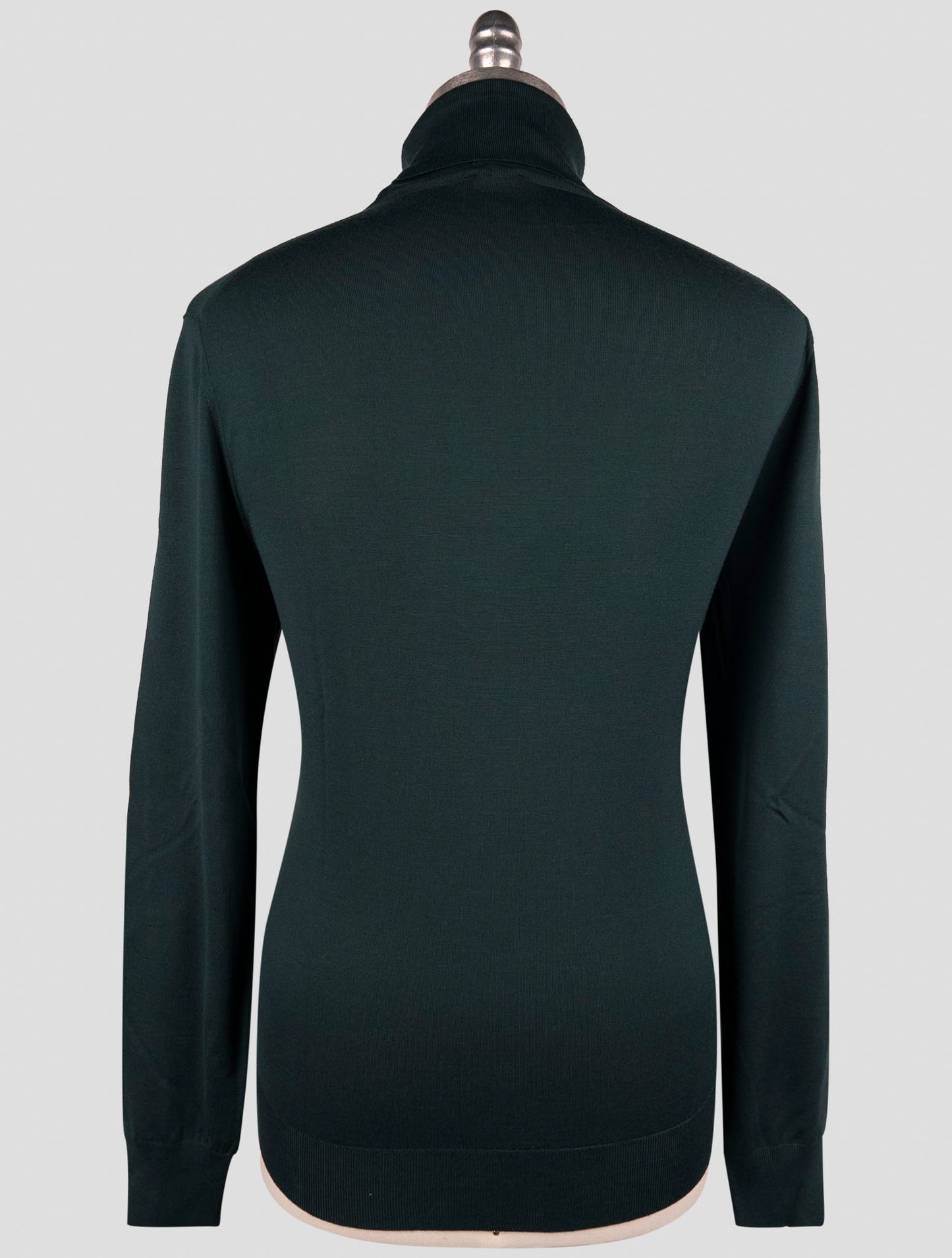 Kiton Green Wool Sweater Turtleneck