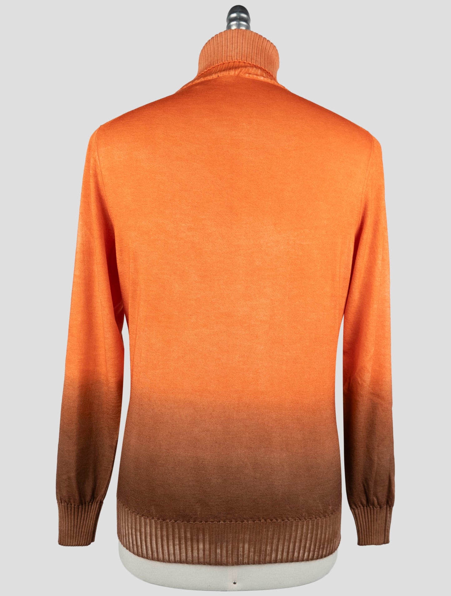 Kiton Orange Cashmere Sweater Turtleneck