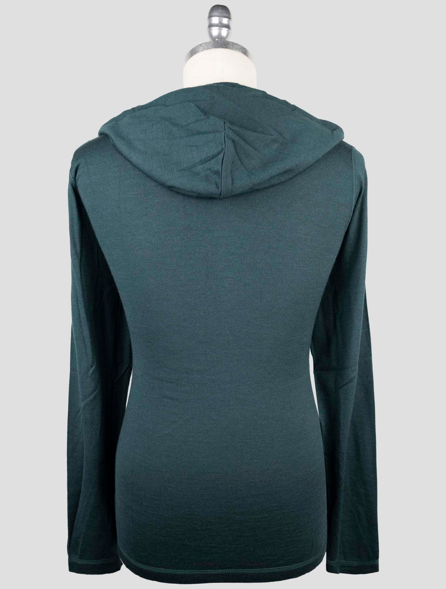 Kiton Green Cashmere Silk Sweater Hoodie
