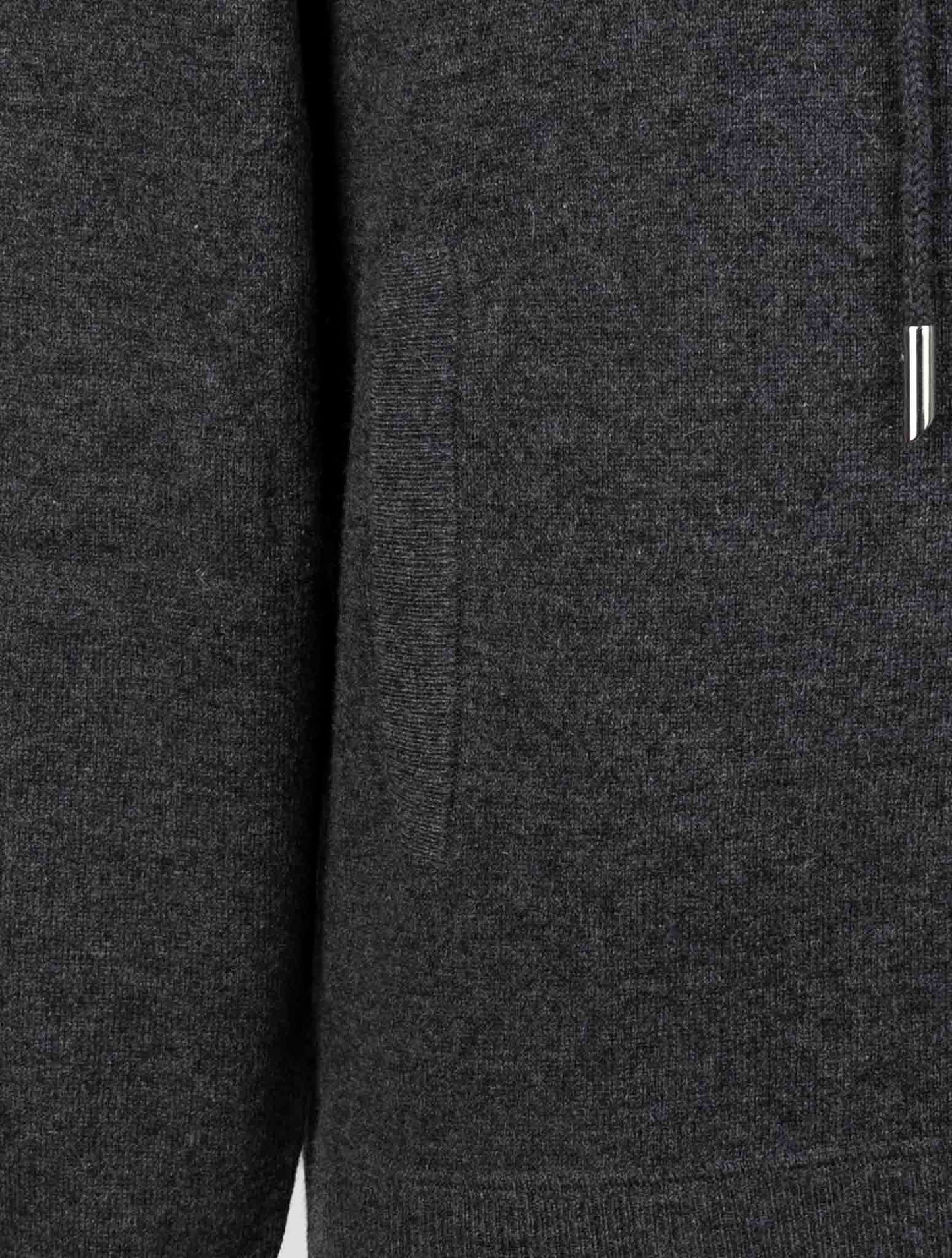 Kiton Dark Gray Cashmere Sweater Full Zip