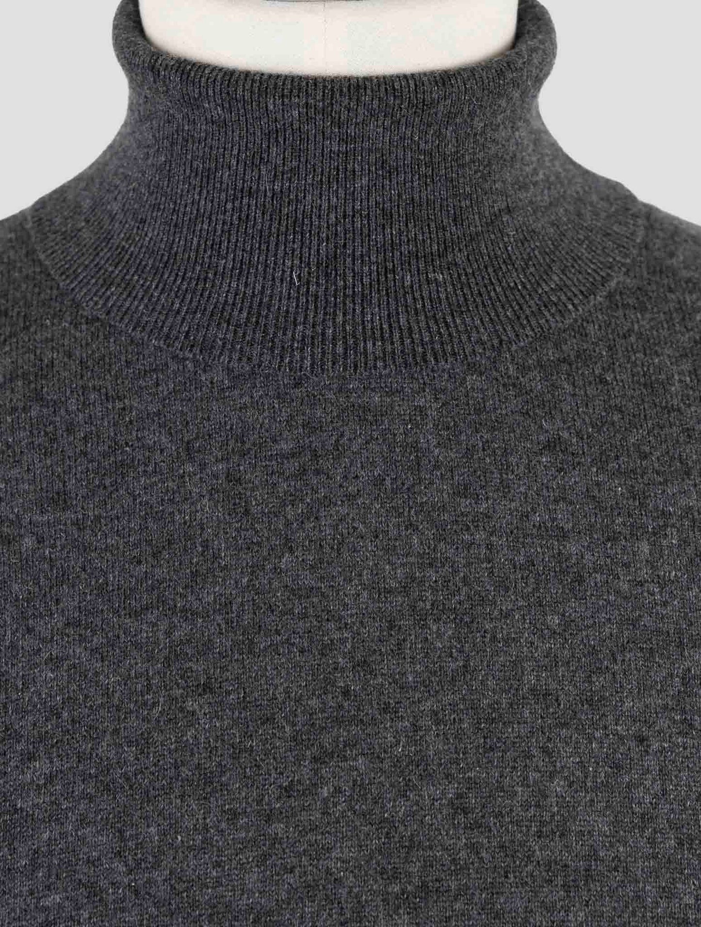 Kiton Gray Cashmere Sweater Turtleneck